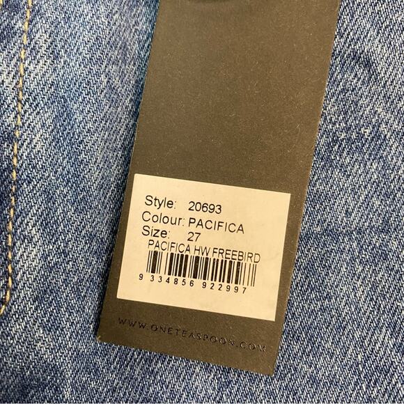 ONE TEASPOON Freebird High Waist Ankle Zip Distressed Crop Skinny Jeans - Picture 10 of 13